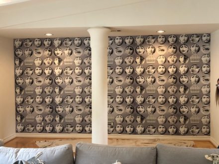 encino interior wallpaper installation project
